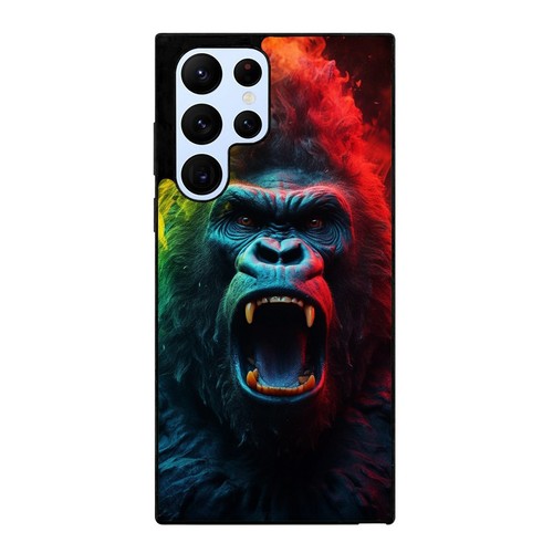 For Samsung S21 S22 S23 S24 Ultra FE Anti scratch Case colorful gorilla art head - 第 16/25 張圖片