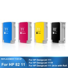 Cartucho de tinta de repuesto HP 11 82 2*(4 PIEZAS/JUEGO) para impresora HP Designjet 111 111R