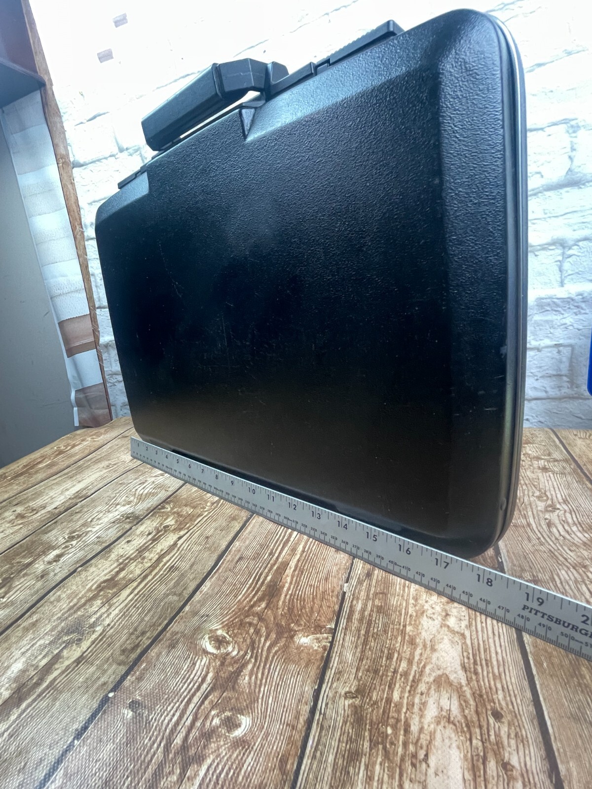 Vintage American Tourister Briefcase Hard Shell Combination Lock black