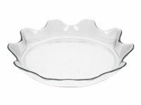 Servierteller Servierplatte Glas Teller Geschirr Platte Originale Service 32 Cm