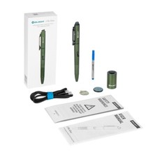 Olight Open Glow OD Green Rechargeable Penlight, LED/Green Laser, 120 Lu, 2 Refi