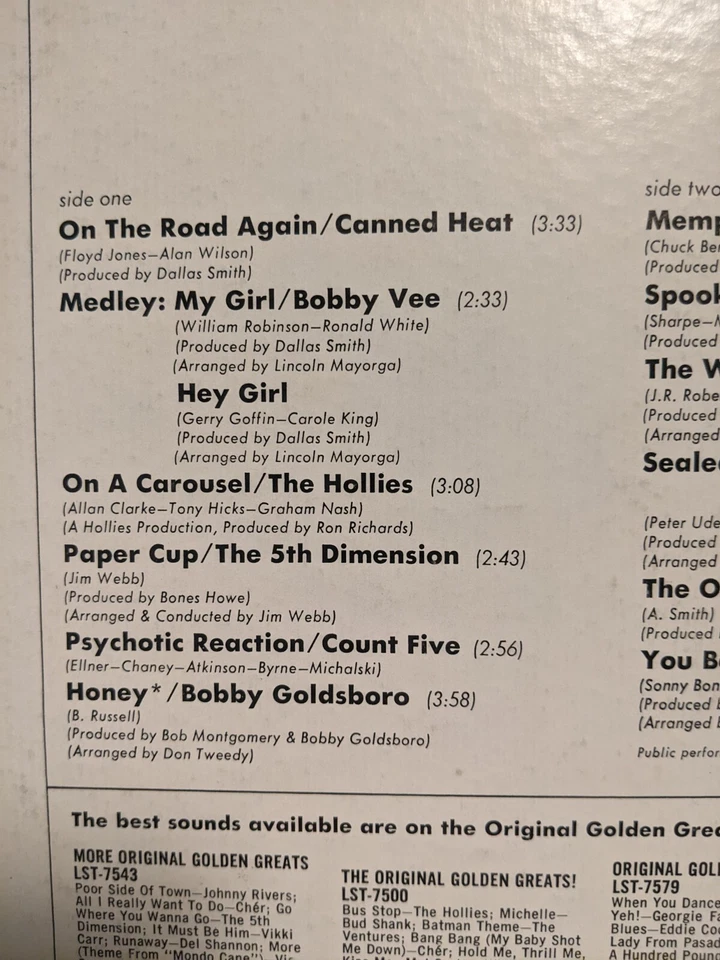 33 LP Various artists: ~Original Golden Greats Vol. 10~ Liberty (EX) - Image 3 of 4