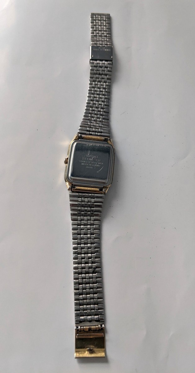 Vintage Classic Casio MQ-337 Stainless Steel Watch Quartz