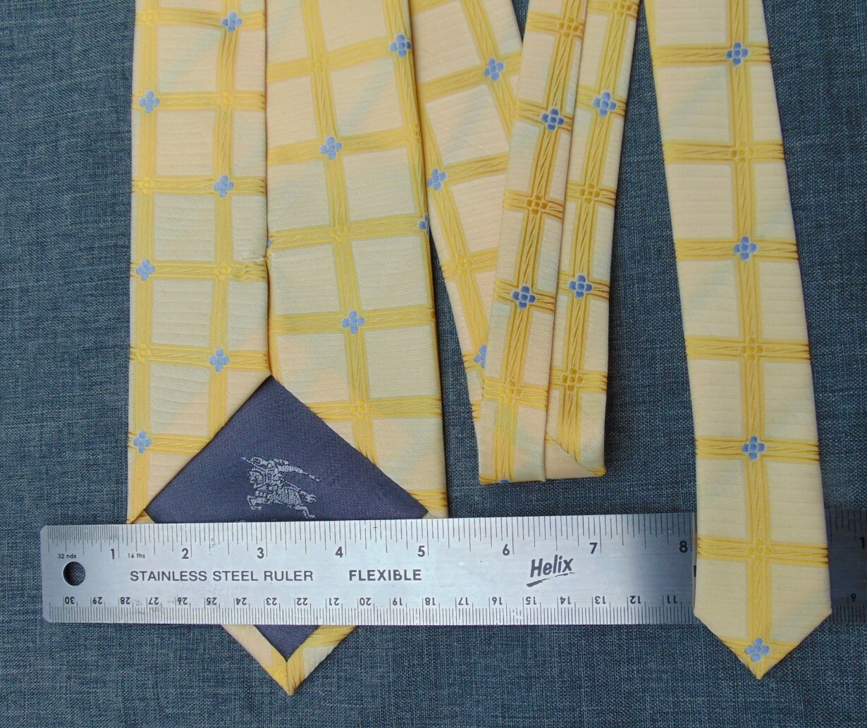 Burberry of London yellow blue Geometric pattern … - image 3