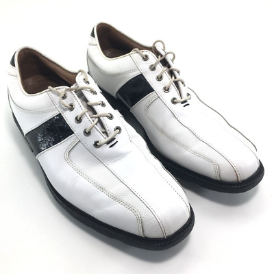 Footjoy FJ ICON 52070 Golf Men's US Size 8M White Black Shoes | eBay