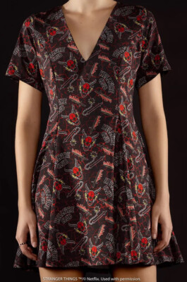 Blackmilk HELLFIRE CLUB EVIL V DRESS Stranger Things Size Medium M NWT |  eBay