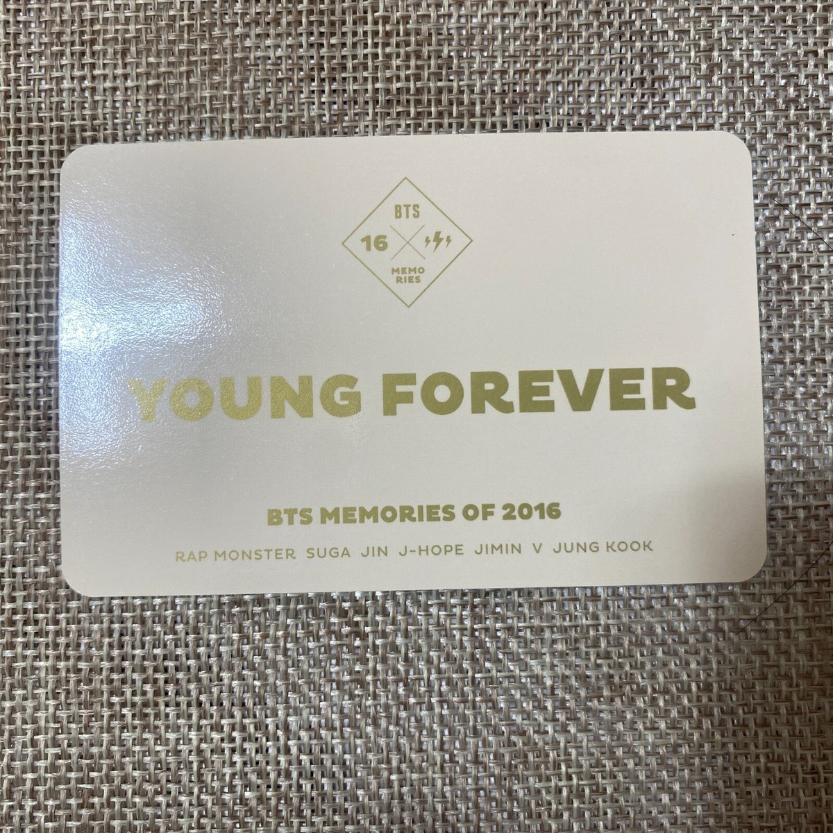 bts memories of 2016トレカ young forever レア bts memories of 2016トレカ young forever レア BTS MEMORIES