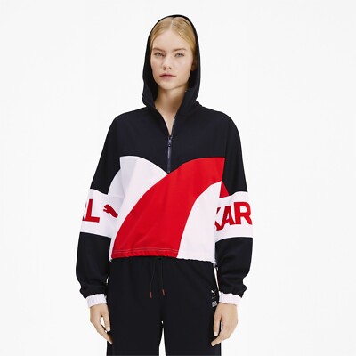 Puma Womens x Karl XTG Halfzip Hoodie Black, Large