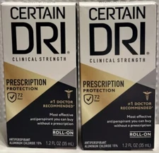 CERTAIN DRI ROLL-ON Antiperspirant 1.2 fl oz ( 2 pack ) Prescription Protection