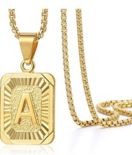 Initial A-Z Letter Pendant Necklace Personalized Jewelry For Women 74-3