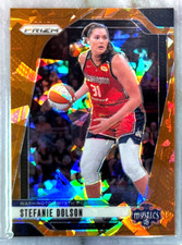 Stefanie Dolson 2024 Panini Prizm WNBA Orange Cracked Ice Prizm-#34 Mystics