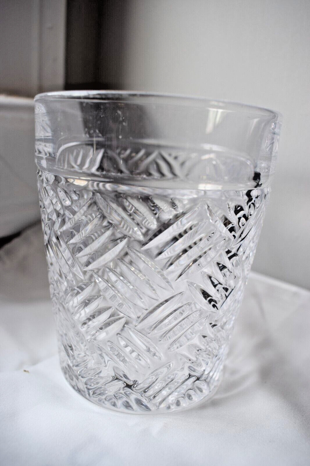 Marquis by Waterford Crystal Versa Double Old Fashion Glass 4 1/4" High Disconti