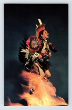Postcard New Mexico Taos Native American Indian Dancer 1960s Unposted Chrome