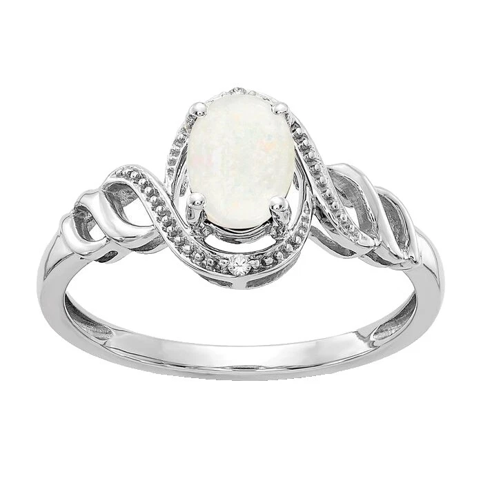 Opal White Gold Plated Fashion Jewelry
