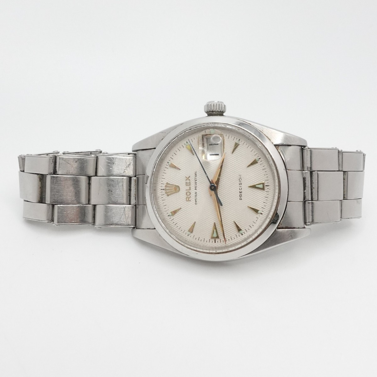 Rolex Oyster Perpetual Date 6494 Stainless Steel Manual Watch
