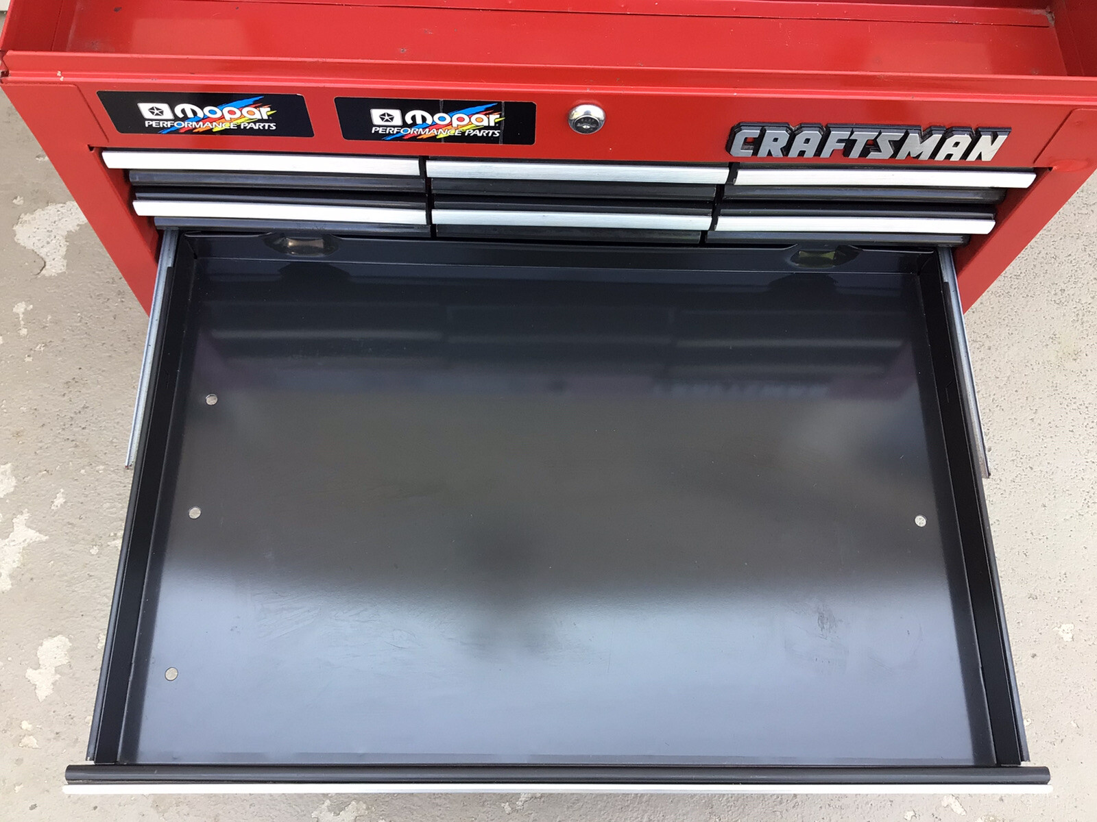 Craftsman 10 Drawer top Tool Chest 26"x16"x 20" USA No keys / Red FREE