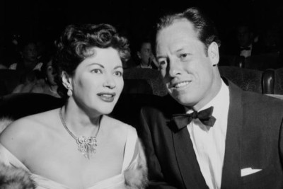 Actress Yvonne De Carlo & Robert Morgan Attends A Premiere 4x6 Photo