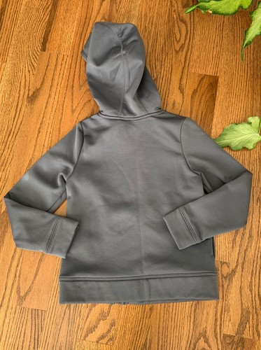 Under Armour Storm Full Zip Running Athletic Hooded Jacket Girl's Size S Gray - Picture 2 of 6