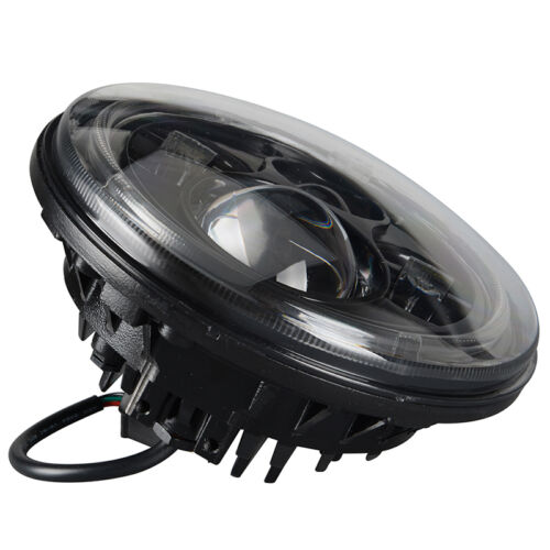 Eagle Lights 7" Round Black LED Headlight Kit for Wrangler CJ TJ JK - Bild 3 von 12