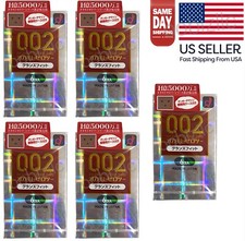 OKAMOTO 002 Condoms EX 0.02mm Grand Fit Looser Top, 6pcs x 5 Boxes -US Seller