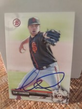 Sam Coonrod Autographed 2017 Bowman Paper Signed Baseball Card #BP111 Giants 