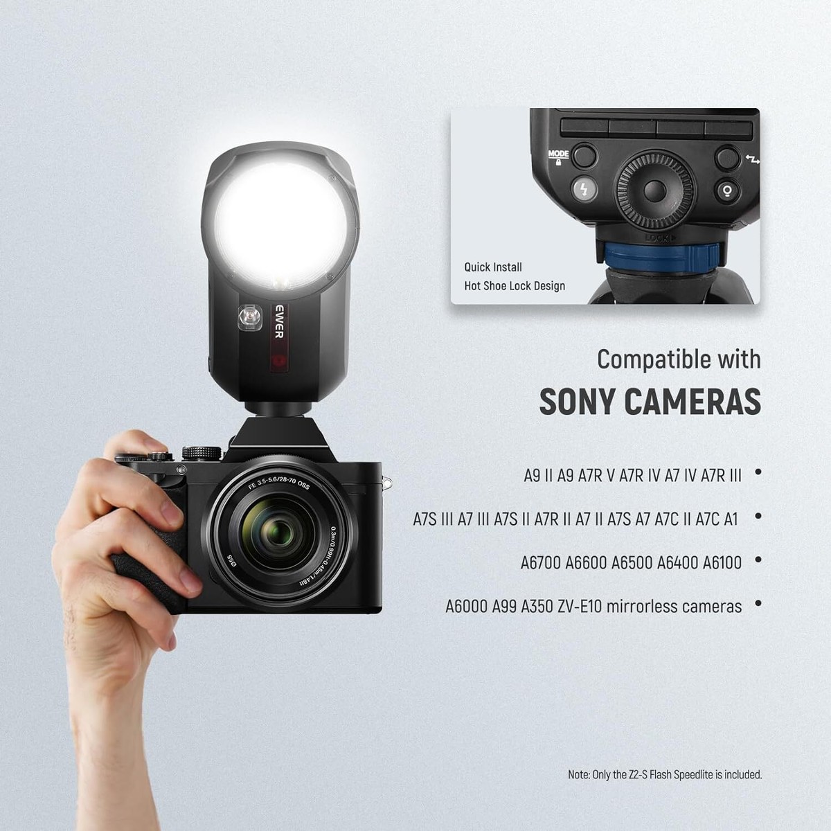 Lens Flash For Sony A6600 Lens Flash Sony A6600 NEEWER Z2-S TTL