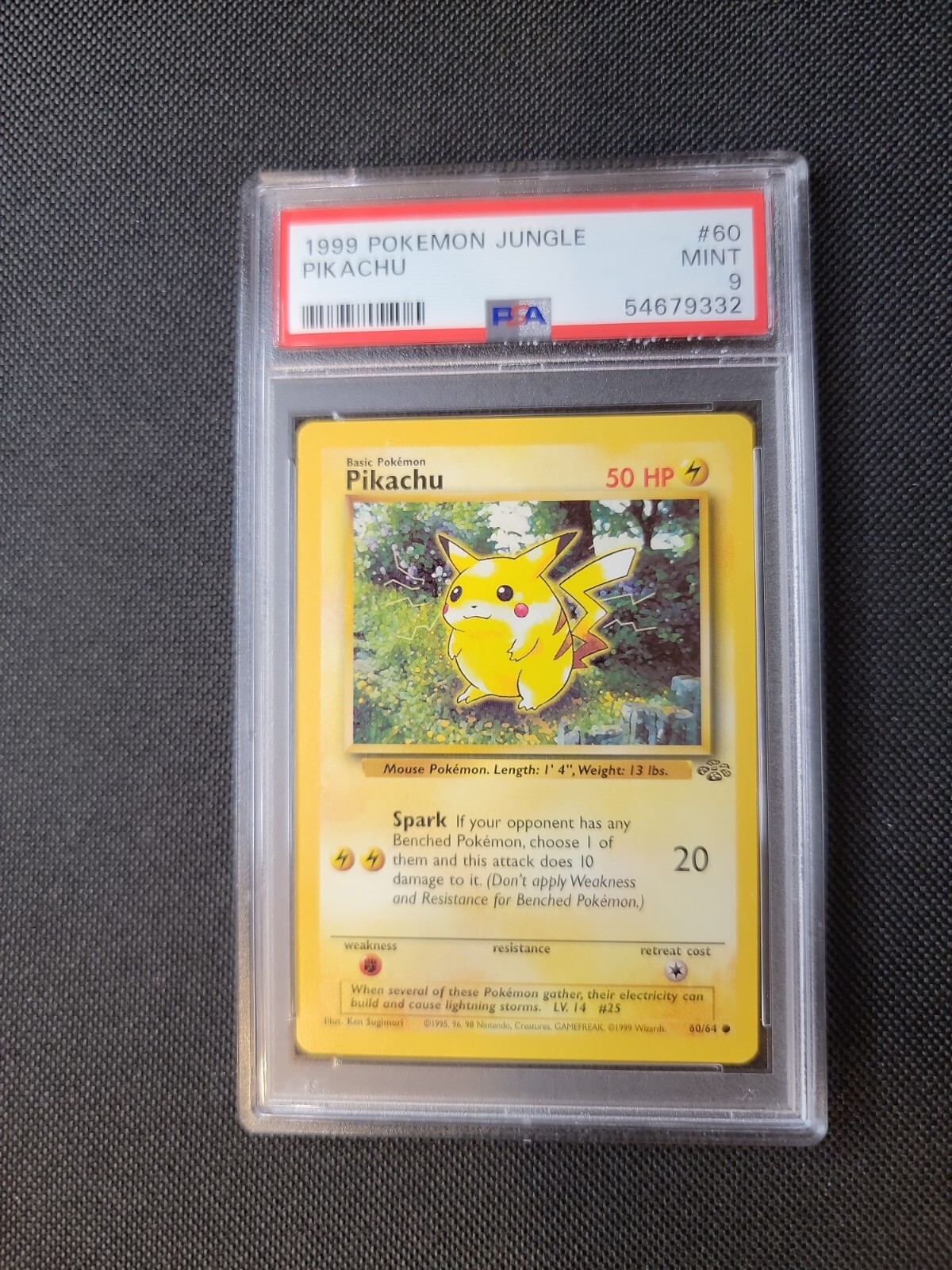 Pikachu jungle 60/64 PSA 9 Pokemon WoTC