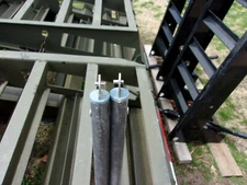 ONE..BLUE..MILITARY TENT DRASH REPLACEMENT POLE "POLE ONLY- NO TENT- -BLUE ARMY 