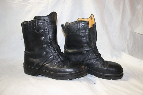 DAMAGED Military German Ranger Combat Boots Black Leather Tactical Outdoor Sz 11 - Picture 3 of 11