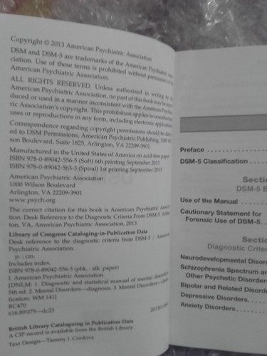 Desk Reference to the Diagnostic Criteria From DSM-5 (R) - Afbeelding 2 van 2