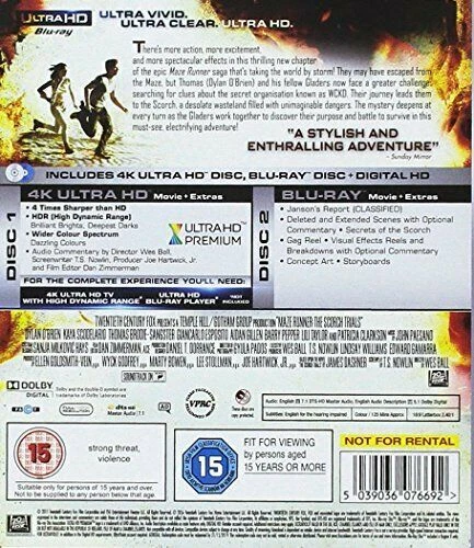 Maze Runner The Scorch Trials 4K Blu Ray - Image 2 of 2
