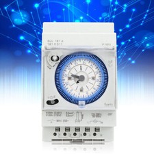 250V 16A Zeitschaltuhr Analog Mechanisch 15Min 24h Timer Zeitschaltuhr Schalter