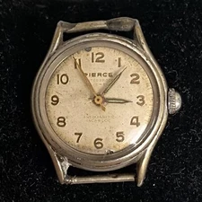 Pierce Military 1940’s War Mulco 15 Jewel Mechanical Men’s Swiss Watch Repair (M