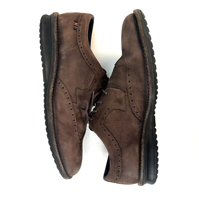 Ecco Kenton Wing Tip Oxfords Mens Sz EU 46 Brown Nubuck  display picture 3