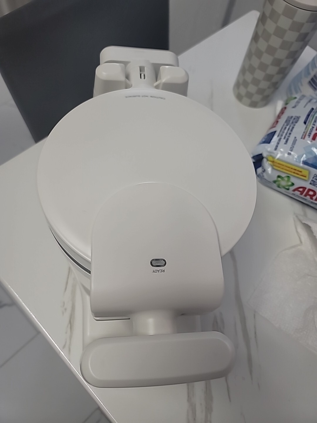 Drew Barrymore Cornflower Blue Rotating Belgian Waffle Maker-image