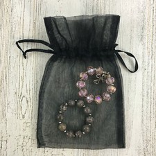 Set of 2 Beaded Wine Glass Charms Pendant Drink Markers Handmade Mark-Its