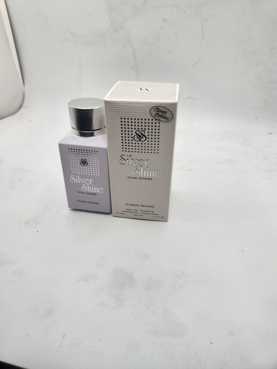 SILVER SHINE POUR HOMME BY CHRIS ADAMS 3.3 FL ,OZ 100ML