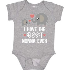 Inktastic Best Nonna Ever Grandchild Baby Bodysuit Grandson Boys Granddaughter