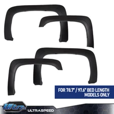 4pc Factory Style Fender Flares Fit For 07-13 Chevy Silverado 1500 2500HD 3500HD
