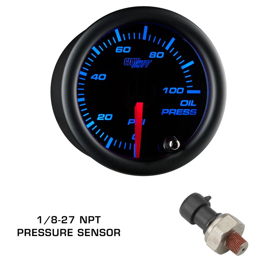 GlowShift Boost, Oil PSI, Water Temp Gauges + Black Pod for 94-01 Acura Integra - Image 4 of 4