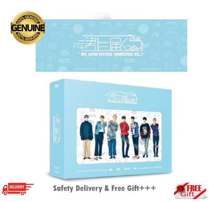 BTS OFFICIAL JAPAN FAN MEETING VOL.3 DVD with Free Gifts | eBay