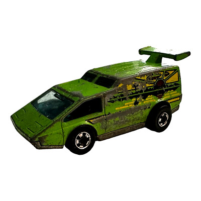 Hot Wheels 1976 Spoiler Sport Custom Van Green Diecast Vehicle Mattel Hong Kong