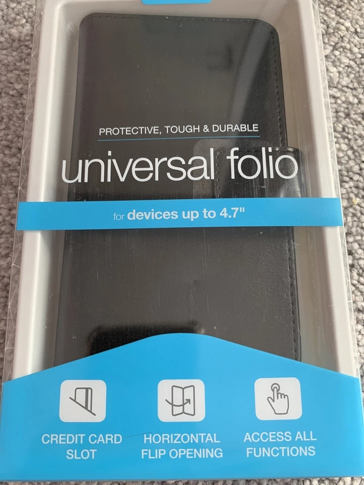 Case It Universal Folio Phone Case Black up to 4.7” - Image 2 of 4