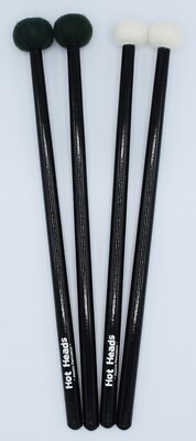  Hot Heads  timpani mallets - ''two pack/hard''