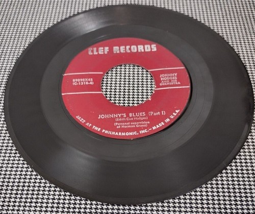 JOHNNY HODGES & HIS ORCHESTRA - JOHNNY'S BLUES PT 1&2 - VINYL 7" SINGLE (TY-856) - Picture 2 of 2
