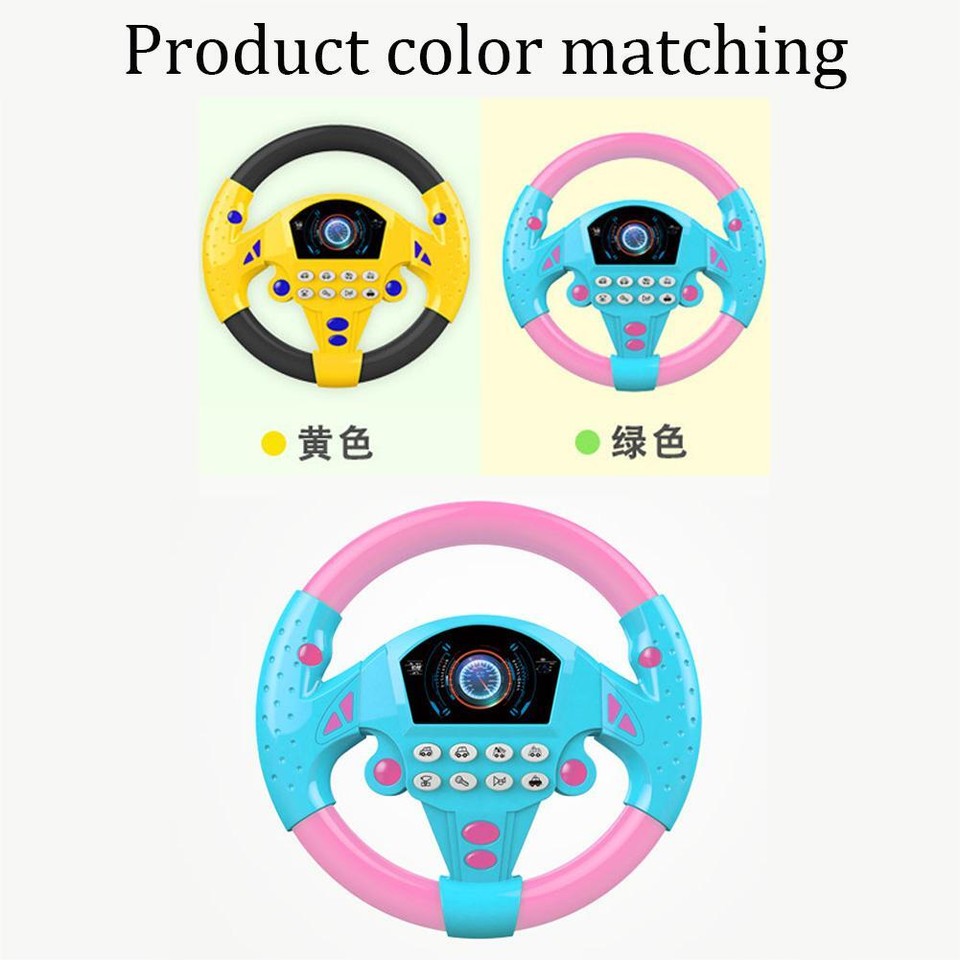 Electric Musical Copilot Stroller Steering Wheel Sound Simulation for