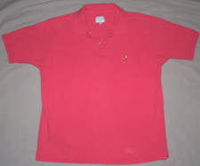VTG 80S UNITED COLORS OF BENETTON PINK POLO T SHIRT SzM ITALY MADE PREPPY NU WAV