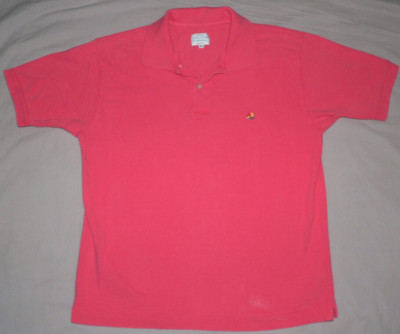 VTG 80S UNITED COLORS OF BENETTON PINK POLO T SHIRT SzM ITALY MADE PREPPY NU WAV