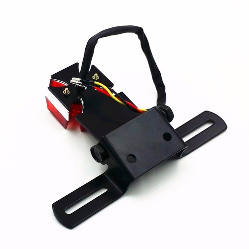 Red Cross Brake Tail Light For Harley Honda Kawasaki Suzuki Yamaha Victory Cafe - Bild 6 von 9