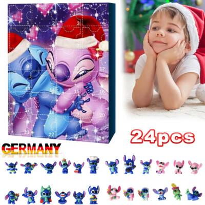 2024 Christmas Stitch Figure 24 Days Countdown Advent Calendar Kids Funny Gift